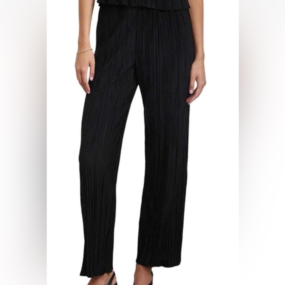 Rails Black Pleated Wide Leg Pants